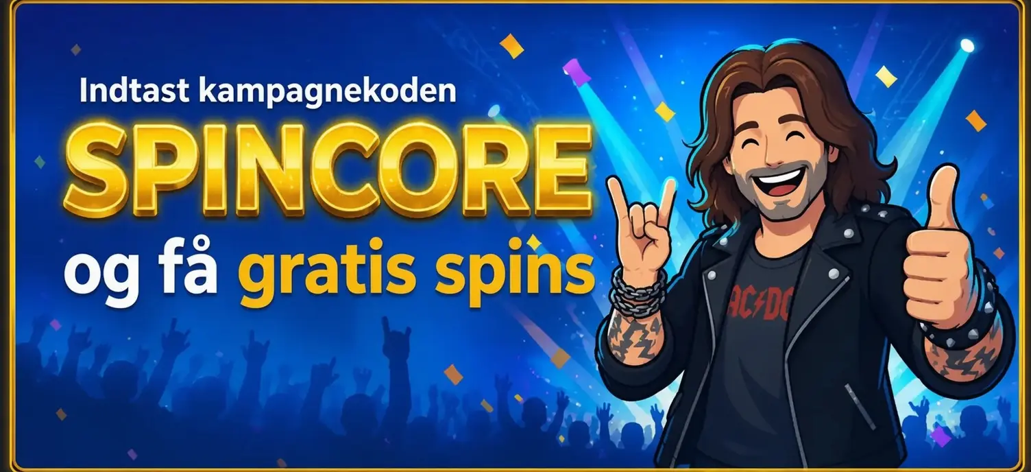 Kampagnekode SPINCORE hos Rolling Slots Casino